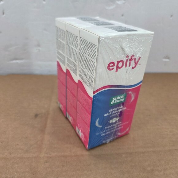 NIB (3) Epify Quick & Easy Sensitive Hair Removal Cream 250ml (8.45 oz) Each - Picture 1 of 10